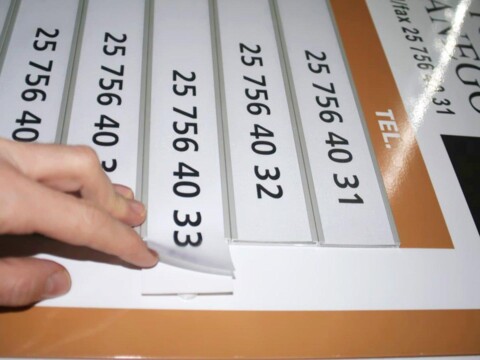 modułowy system informacji wymiennej tablice na ścianę