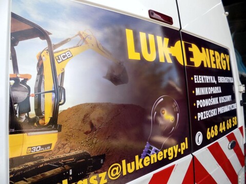 Reklama na samochód - oklejanie samochodu dostawczego reklama naklejki