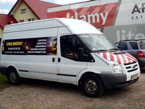 oklejanie samochodu dostawczego reklama naklejki - reklamy mińsk mazowiecki