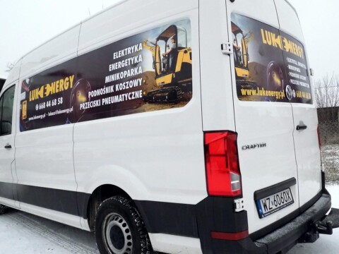 reklama na pojazdach flota samochodowa firmy