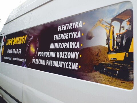 Reklama firmy - oznakowanie taboru samochodowego | Logo na samochód naklejka na karoserię auta