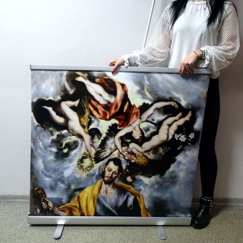 przenośna reklama rollup zwijany baner