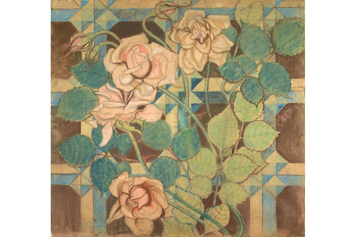 Projekt dekoracji malarskiej St Wyspiański 1897 | Druk obrazka - jakość zdjęcia cyfrowego