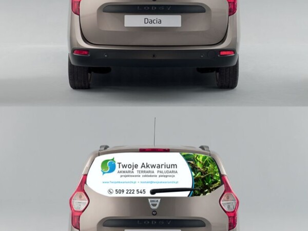 Projektowanie grafiki na szybę samochodu