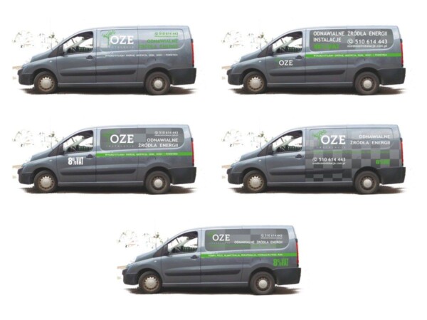 Projektowanie reklamy na samochód wizualizacja grafiki