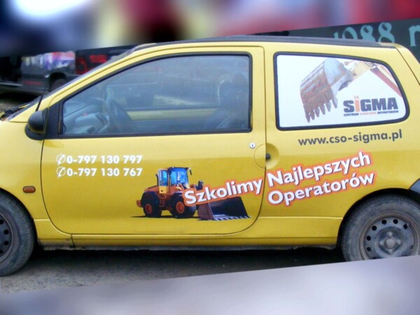 Reklama na samochody _ naklejki na samochód reklama na auto