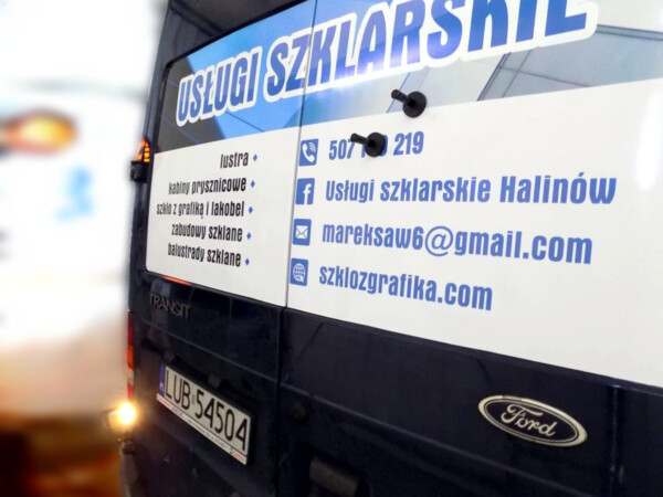 Reklama na samochody _ naklejki reklamowe wyklejanie na auto dostawcze
