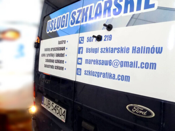 Reklama na samochody _ naklejki reklamowe wyklejanie na auto dostawcze