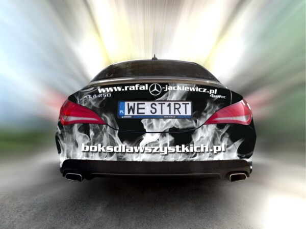 Reklama na samochody _ projektowanie grafiki i wizualizacja oklejania samochodu osobowego