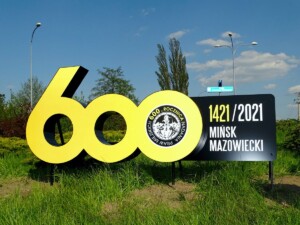 Przestrzenna reklama odblaskowa witacz miasta Mińsk Mazowiecki