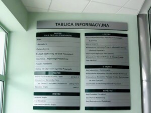 oznakowanie informacyjne obiektu system oznakowania w budynku