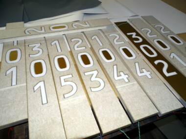 panele podświetlane LED numery oznakowanie pokoi